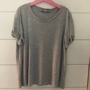 All Saints Grey Sparkle T-Shirt